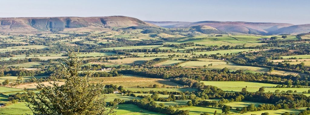 The forest of bowland AONB including Pendle Hill