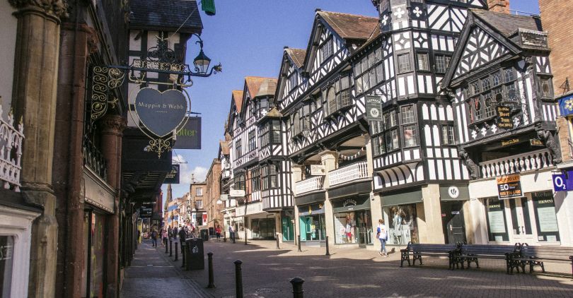 Chester's victorian buildings.