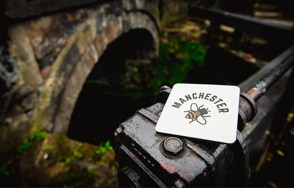 manchester bee coaster